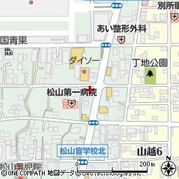 ファミリーマート松山中央市場前店周辺の地図