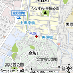 福岡県北九州市小倉北区黒住町21周辺の地図