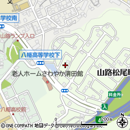 福岡県北九州市八幡東区山路松尾町23周辺の地図