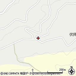 和歌山県田辺市本宮町伏拝327周辺の地図