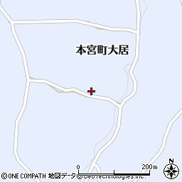 和歌山県田辺市本宮町大居809周辺の地図