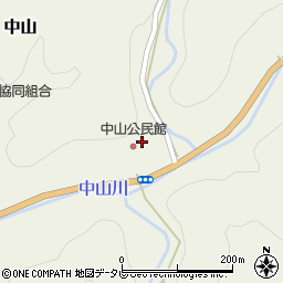 徳島県那賀郡那賀町中山とふめん周辺の地図