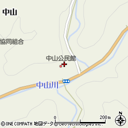 徳島県那賀町（那賀郡）中山（とふめん）周辺の地図