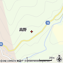 徳島県那賀郡那賀町高野東畑周辺の地図