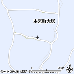 和歌山県田辺市本宮町大居808周辺の地図