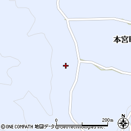 和歌山県田辺市本宮町大居1117周辺の地図