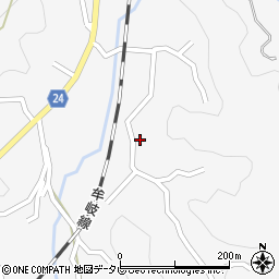 徳島県阿南市桑野町尾花周辺の地図