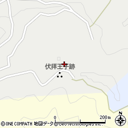 和歌山県田辺市本宮町伏拝155周辺の地図