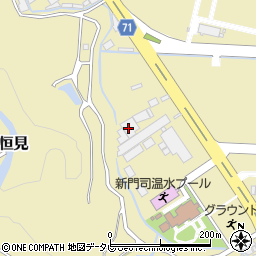 酒井商店新門司工場周辺の地図
