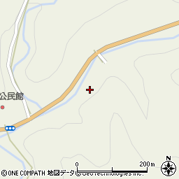 徳島県那賀郡那賀町中山山盛り口周辺の地図