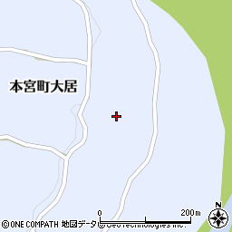 和歌山県田辺市本宮町大居565周辺の地図