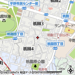 祇園荘周辺の地図