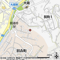 福岡県北九州市八幡東区羽衣町4周辺の地図
