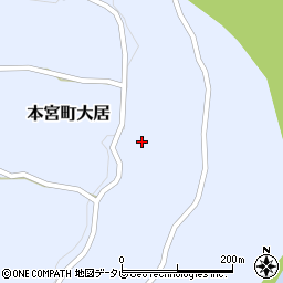 和歌山県田辺市本宮町大居568周辺の地図