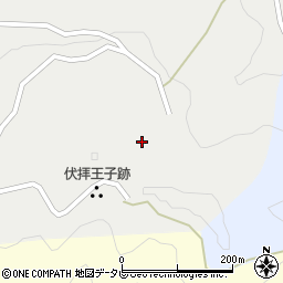 和歌山県田辺市本宮町伏拝279周辺の地図