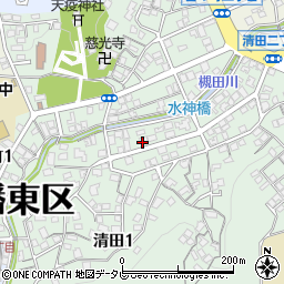 プチメゾン清田町２周辺の地図