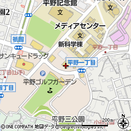 ゲオ北九州平野店周辺の地図
