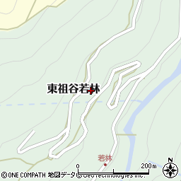 徳島県三好市東祖谷若林周辺の地図