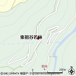 徳島県三好市東祖谷若林周辺の地図