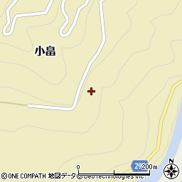 徳島県那賀郡那賀町小畠射場周辺の地図