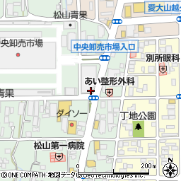 松山市中央卸売市場大東青果株式会社周辺の地図