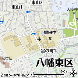 北九州市立槻田中学校周辺の地図
