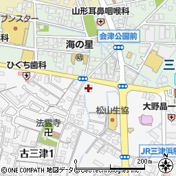 愛媛信用金庫味生支店周辺の地図