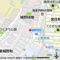 福岡県北九州市小倉北区城野団地2周辺の地図