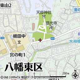 宮の町公園トイレ周辺の地図