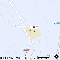 田辺市立三里小学校周辺の地図