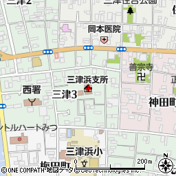 松山市役所　公民館三津浜公民館周辺の地図