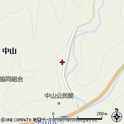 徳島県那賀郡那賀町中山ひえはた周辺の地図