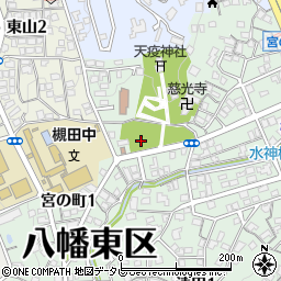 福岡県北九州市八幡東区宮の町周辺の地図