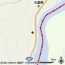 和歌山県新宮市熊野川町九重262周辺の地図