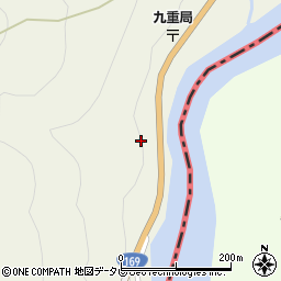 和歌山県新宮市熊野川町九重265周辺の地図