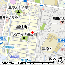 福岡県北九州市小倉北区黒住町周辺の地図