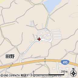 福岡県宗像市田野1749周辺の地図