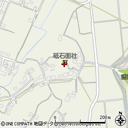 砥石面社周辺の地図