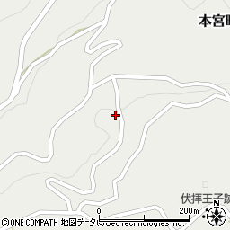 和歌山県田辺市本宮町伏拝266周辺の地図