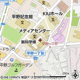 九州国際大学法人事務局　法人財務室周辺の地図