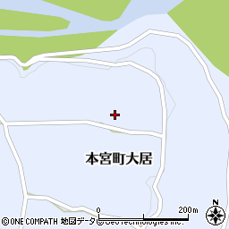 和歌山県田辺市本宮町大居734周辺の地図