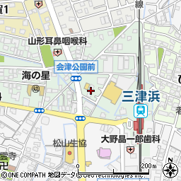 ロイヤル三津周辺の地図