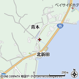 徳島県阿南市橘町青木周辺の地図