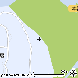 和歌山県田辺市本宮町大居26周辺の地図