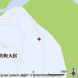 和歌山県田辺市本宮町大居617周辺の地図