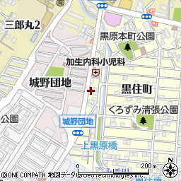 福岡県北九州市小倉北区黒住町24周辺の地図
