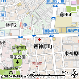 福岡中央銀行黒崎支店周辺の地図