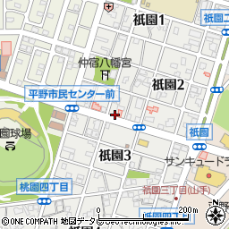 トシマメガネ祇園町店周辺の地図