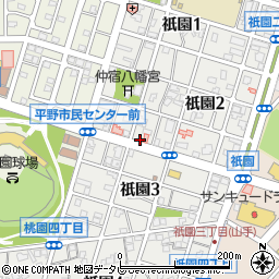 トシマメガネ祇園町店周辺の地図