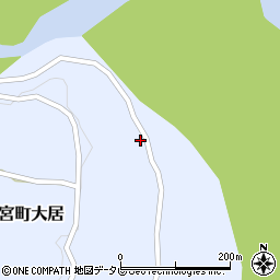 和歌山県田辺市本宮町大居619周辺の地図